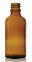 5 ml druppelfles, amber, type 3 geblazen glas