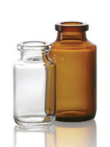 50 ml injectieflacon, amber, type 1 geblazen glas