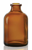 250 ml injectieflacon, amber, type 1 geblazen glas