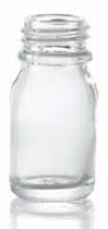 30 ml siroopfles, helder, type 3 geblazen glas